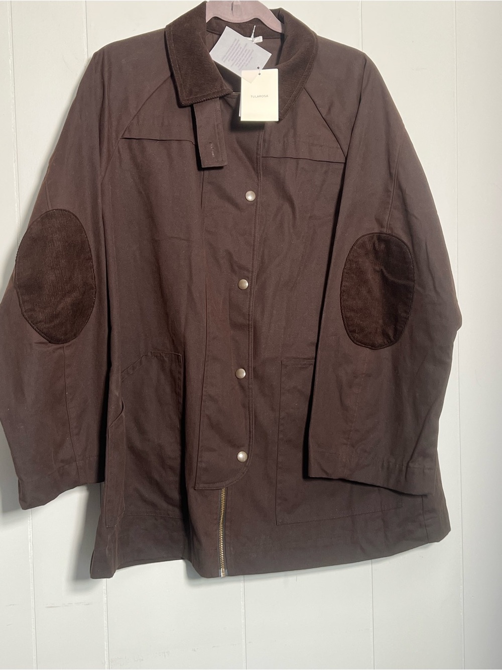 Tularosa Riley Waxed Canvas Barn Jacket in Espresso Brown - Picture 8 of 11